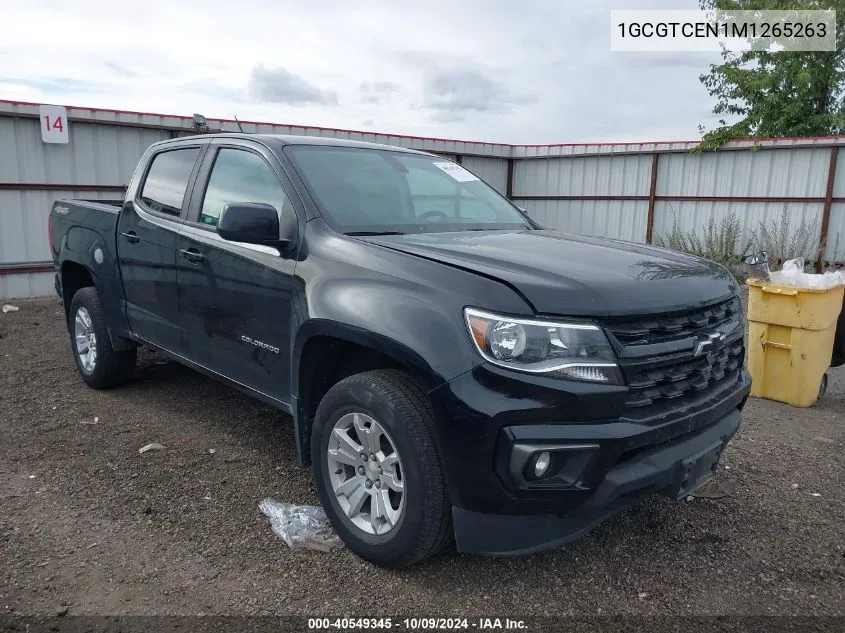 2021 Chevrolet Colorado 4Wd Short Box Lt VIN: 1GCGTCEN1M1265263 Lot: 40549345