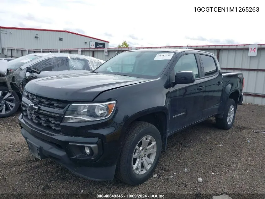 2021 Chevrolet Colorado 4Wd Short Box Lt VIN: 1GCGTCEN1M1265263 Lot: 40549345