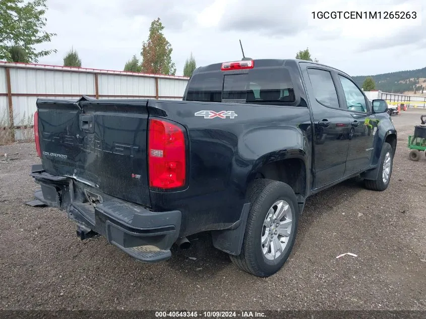 2021 Chevrolet Colorado 4Wd Short Box Lt VIN: 1GCGTCEN1M1265263 Lot: 40549345