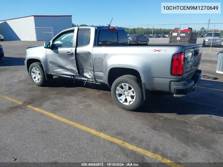 2021 Chevrolet Colorado 4Wd Long Box Lt VIN: 1GCHTCEN9M1270649 Lot: 40554972