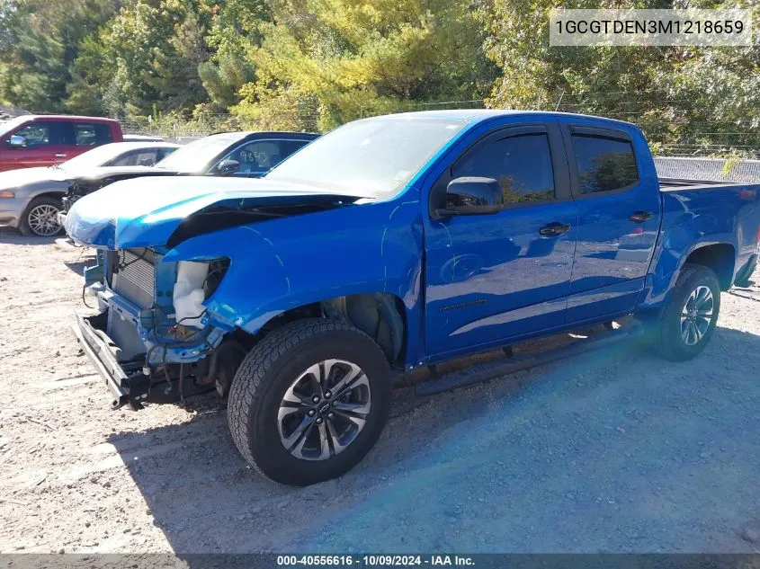 2021 Chevrolet Colorado Z71 VIN: 1GCGTDEN3M1218659 Lot: 40556616