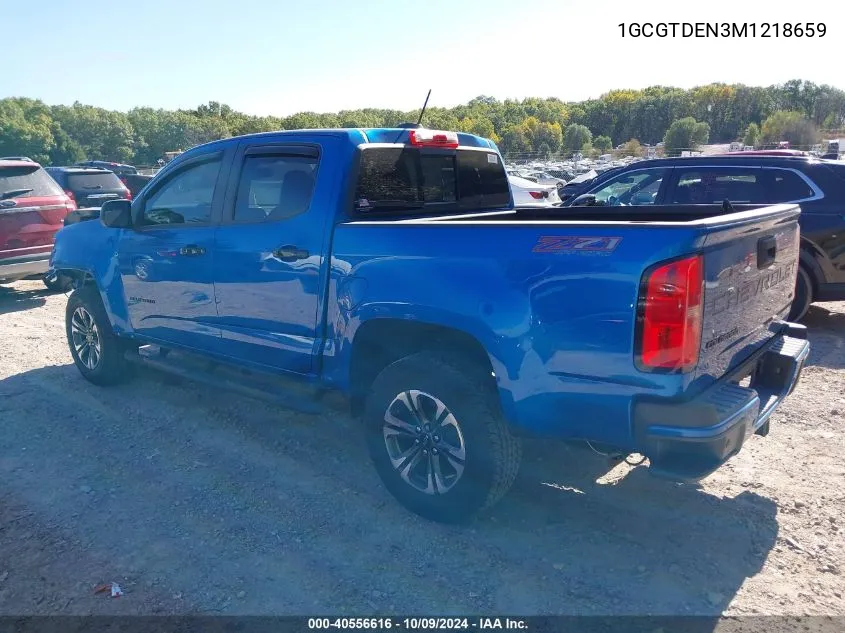 1GCGTDEN3M1218659 2021 Chevrolet Colorado Z71