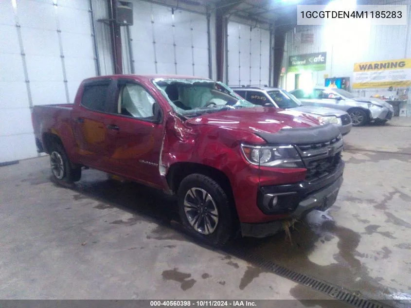 2021 Chevrolet Colorado 4Wd Short Box Z71 VIN: 1GCGTDEN4M1185283 Lot: 40560398