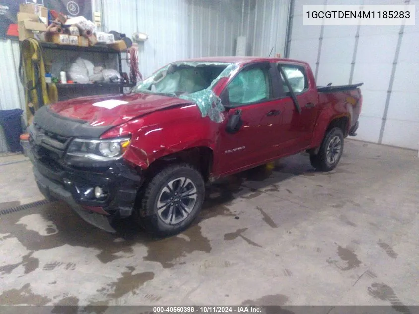 2021 Chevrolet Colorado 4Wd Short Box Z71 VIN: 1GCGTDEN4M1185283 Lot: 40560398