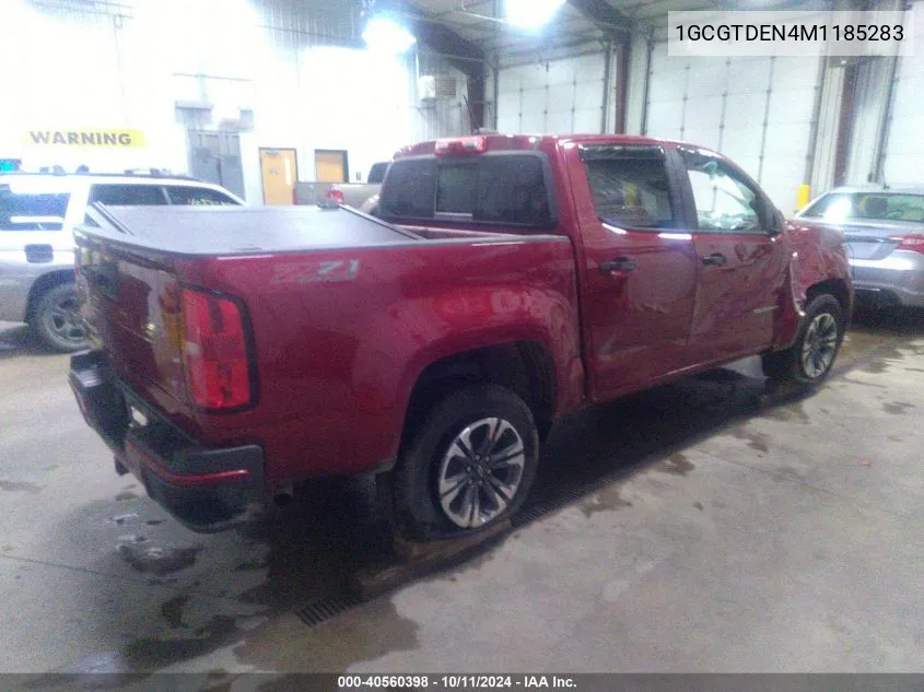 2021 Chevrolet Colorado 4Wd Short Box Z71 VIN: 1GCGTDEN4M1185283 Lot: 40560398