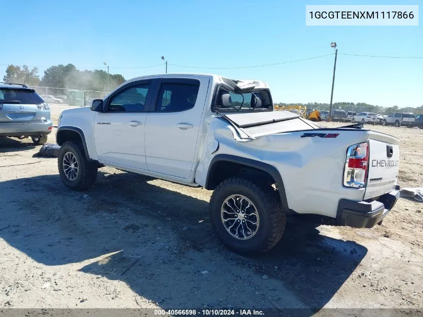 2021 Chevrolet Colorado 4Wd Short Box Zr2 VIN: 1GCGTEENXM1117866 Lot: 40566598