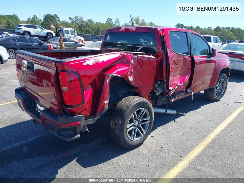 1GCGTBEN0M1201435 2021 Chevrolet Colorado 4Wd Short Box Wt