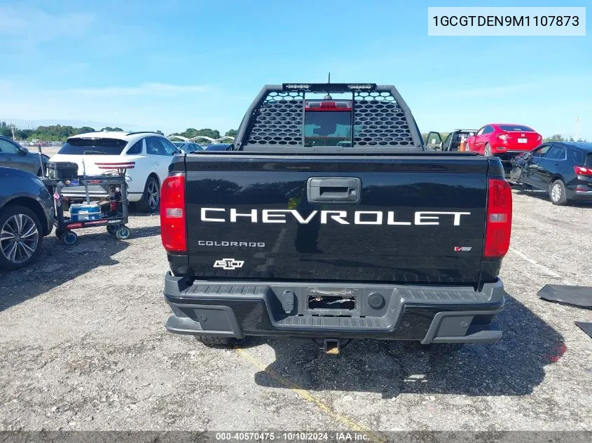 2021 Chevrolet Colorado 4Wd Short Box Z71 VIN: 1GCGTDEN9M1107873 Lot: 40570475