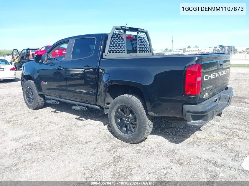 2021 Chevrolet Colorado 4Wd Short Box Z71 VIN: 1GCGTDEN9M1107873 Lot: 40570475