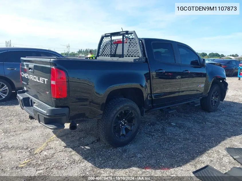 2021 Chevrolet Colorado 4Wd Short Box Z71 VIN: 1GCGTDEN9M1107873 Lot: 40570475