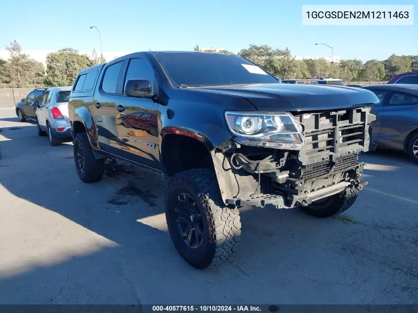 2021 Chevrolet Colorado 2Wd Short Box Z71 VIN: 1GCGSDEN2M1211463 Lot: 40577615