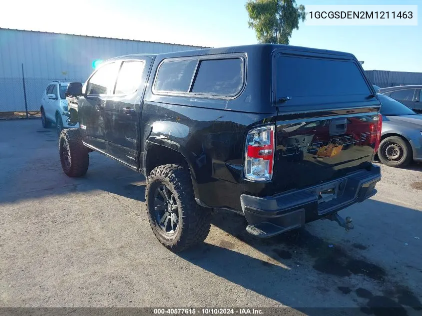 1GCGSDEN2M1211463 2021 Chevrolet Colorado 2Wd Short Box Z71