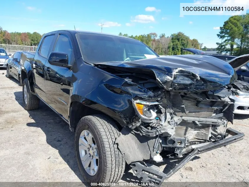 1GCGSCEN4M1100584 2021 Chevrolet Colorado Lt