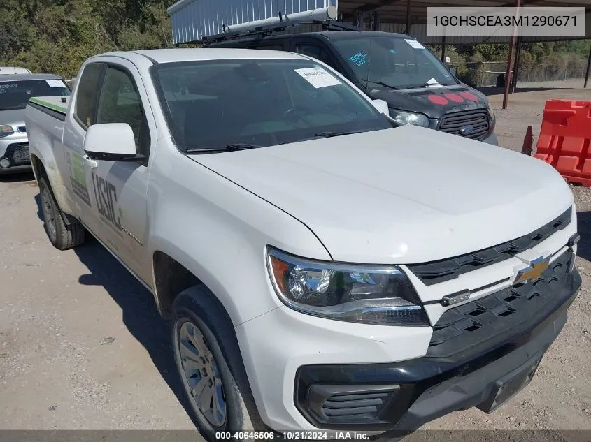 1GCHSCEA3M1290671 2021 Chevrolet Colorado 2Wd Long Box Lt