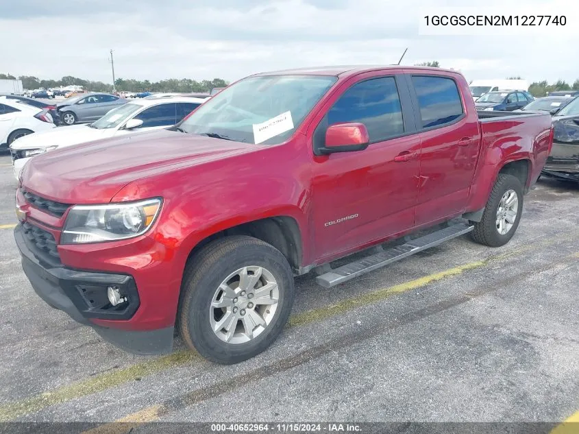 2021 Chevrolet Colorado 2Wd Short Box Lt VIN: 1GCGSCEN2M1227740 Lot: 40652964