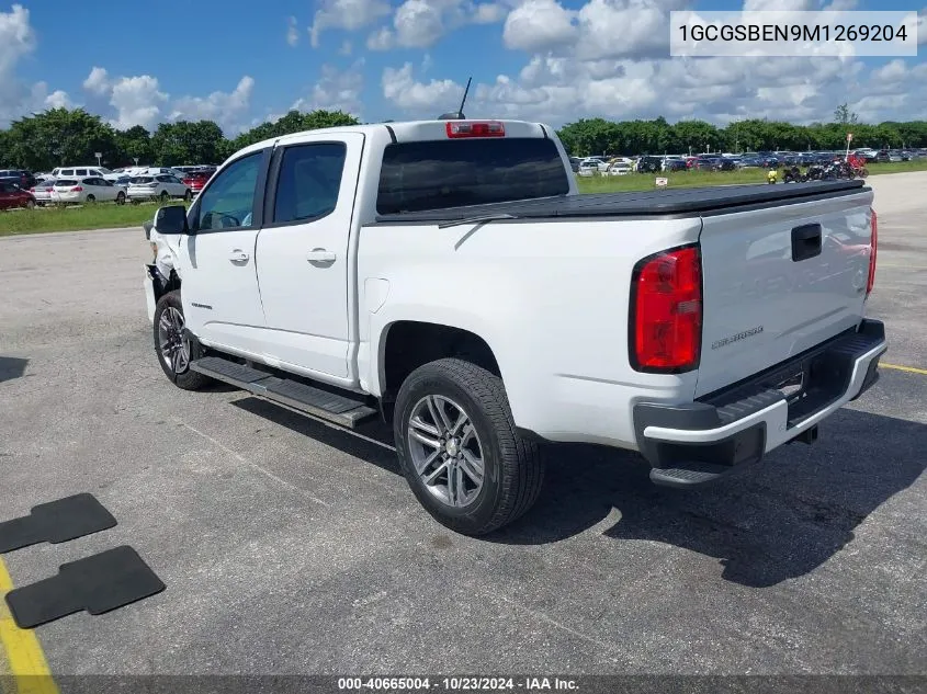 2021 Chevrolet Colorado 2Wd Short Box Wt VIN: 1GCGSBEN9M1269204 Lot: 40665004