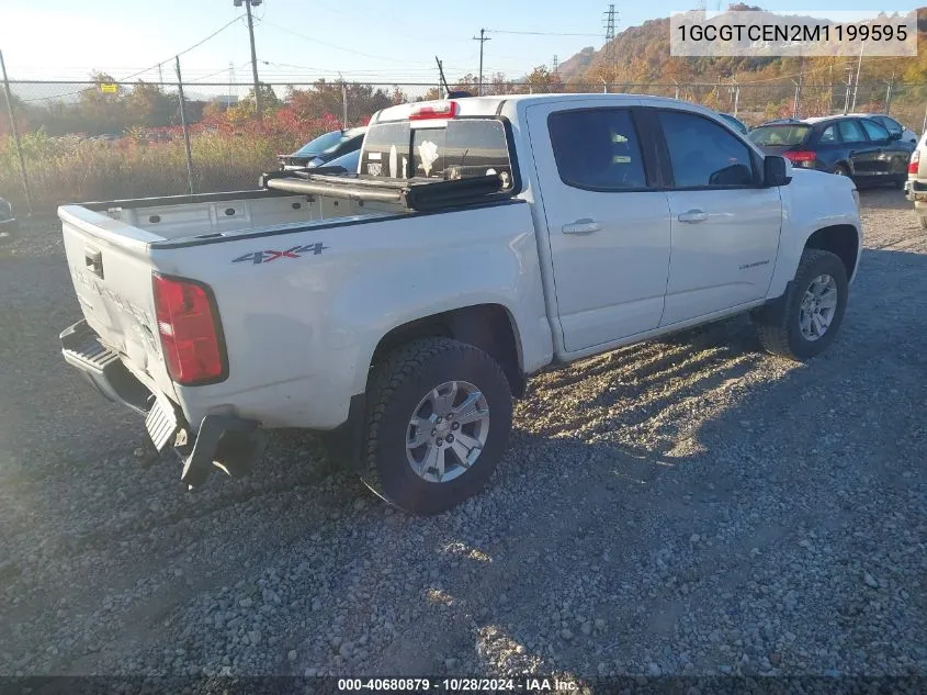 2021 Chevrolet Colorado Lt VIN: 1GCGTCEN2M1199595 Lot: 40680879