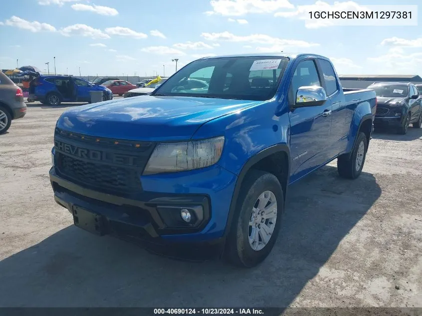 2021 Chevrolet Colorado 2Wd Long Box Lt VIN: 1GCHSCEN3M1297381 Lot: 40690124