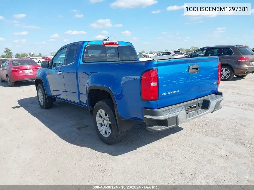 2021 Chevrolet Colorado 2Wd Long Box Lt VIN: 1GCHSCEN3M1297381 Lot: 40690124