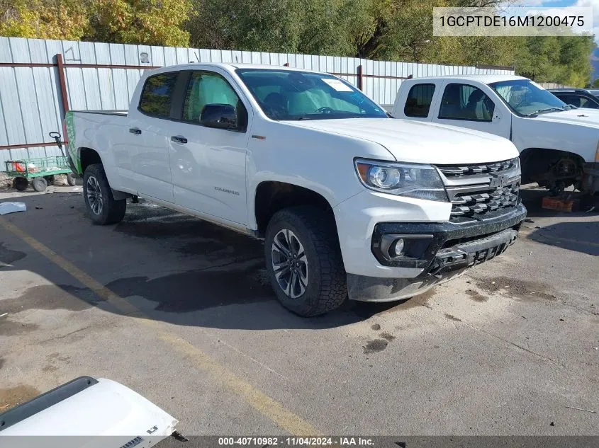 1GCPTDE16M1200475 2021 Chevrolet Colorado 4Wd Long Box Z71