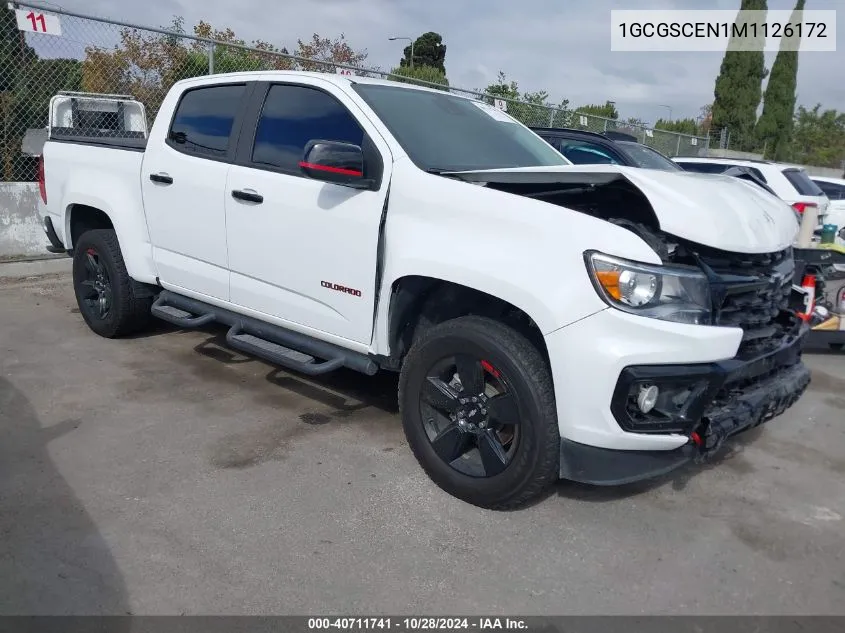 2021 Chevrolet Colorado Lt VIN: 1GCGSCEN1M1126172 Lot: 40711741