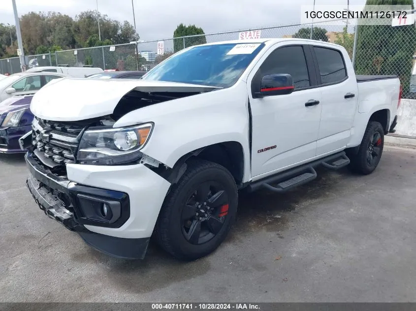 2021 Chevrolet Colorado Lt VIN: 1GCGSCEN1M1126172 Lot: 40711741