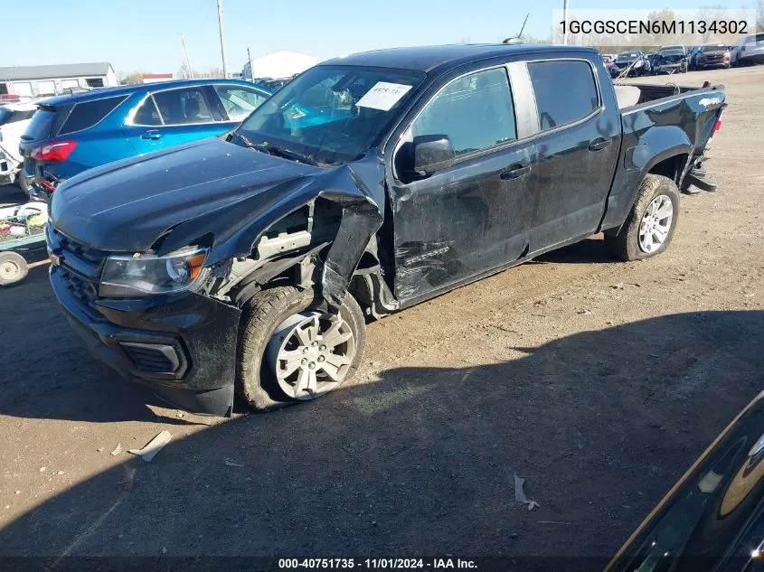 2021 Chevrolet Colorado 2Wd Short Box Lt VIN: 1GCGSCEN6M1134302 Lot: 40751735