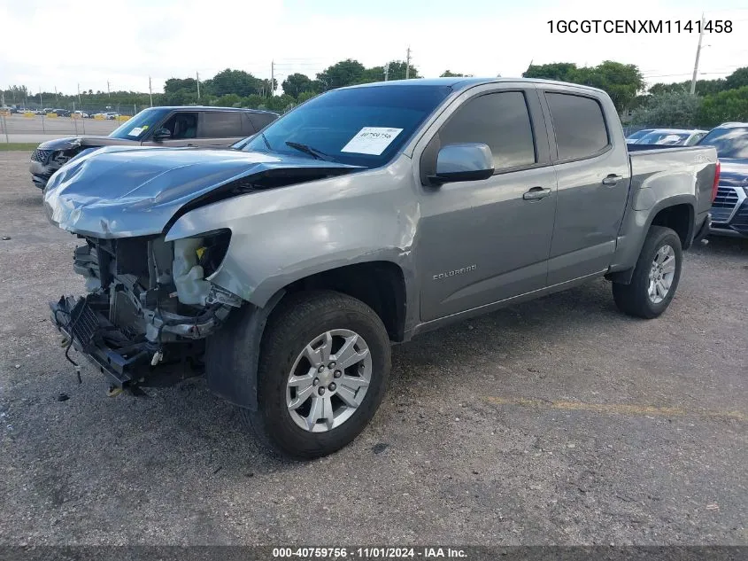 2021 Chevrolet Colorado 4Wd Short Box Lt VIN: 1GCGTCENXM1141458 Lot: 40759756