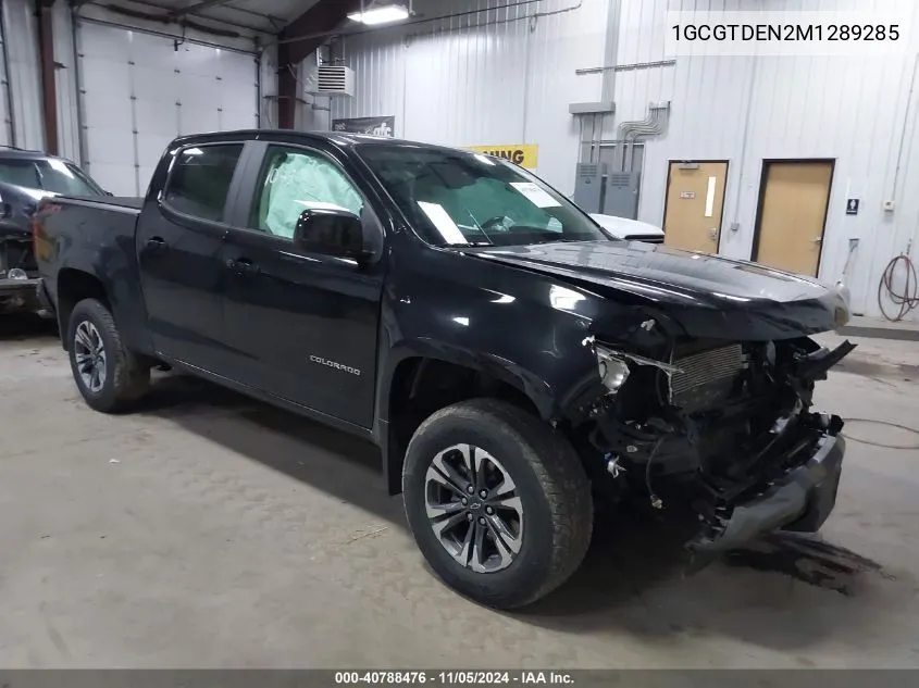 2021 Chevrolet Colorado 4Wd Short Box Z71 VIN: 1GCGTDEN2M1289285 Lot: 40788476