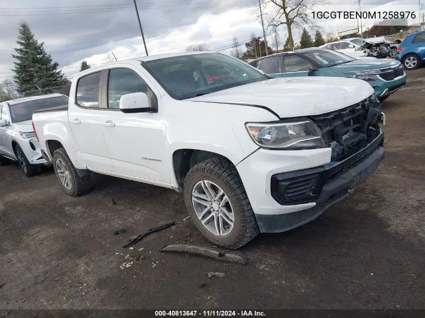 2021 Chevrolet Colorado 4Wd Short Box Wt VIN: 1GCGTBEN0M1258976 Lot: 40813647