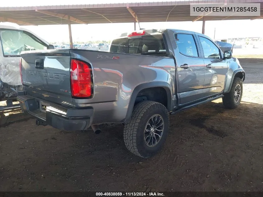 1GCGTEEN1M1285458 2021 Chevrolet Colorado 4Wd Short Box Zr2