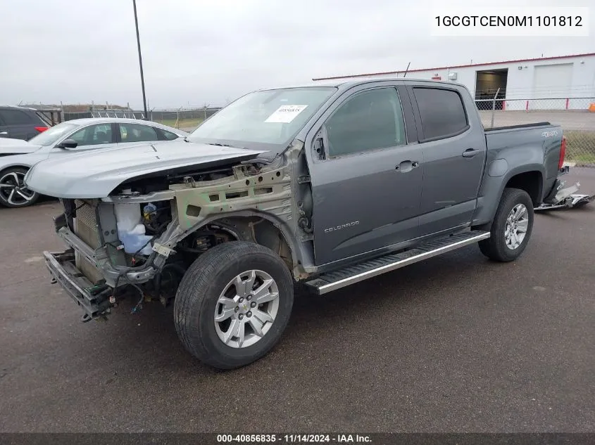 2021 Chevrolet Colorado 4Wd Short Box Lt VIN: 1GCGTCEN0M1101812 Lot: 40856835