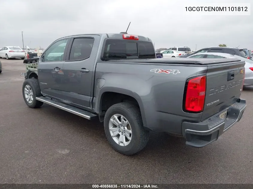 2021 Chevrolet Colorado 4Wd Short Box Lt VIN: 1GCGTCEN0M1101812 Lot: 40856835