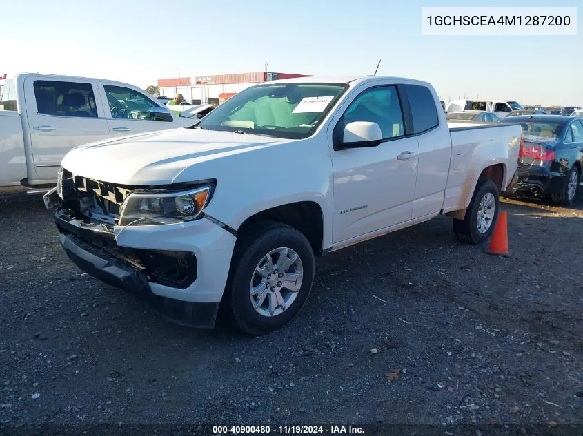 2021 Chevrolet Colorado 2Wd Long Box Lt VIN: 1GCHSCEA4M1287200 Lot: 40900480