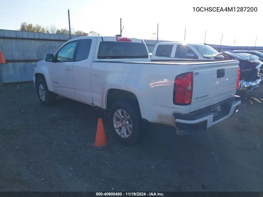 2021 Chevrolet Colorado 2Wd Long Box Lt VIN: 1GCHSCEA4M1287200 Lot: 40900480