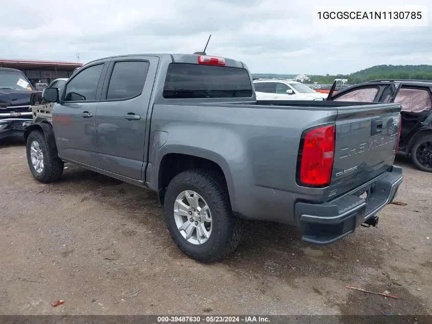 2022 Chevrolet Colorado 2Wd Short Box Lt VIN: 1GCGSCEA1N1130785 Lot: 39487630