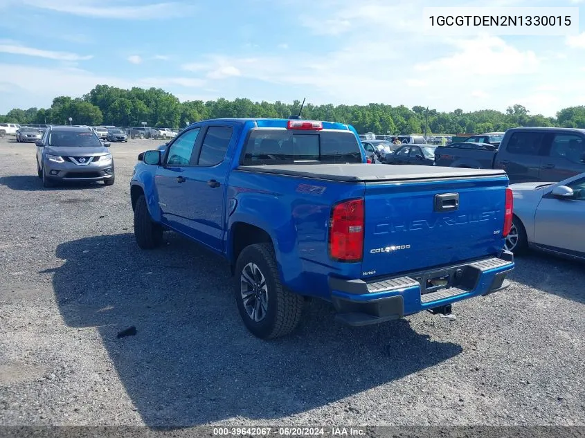 2022 Chevrolet Colorado 4Wd Short Box Z71 VIN: 1GCGTDEN2N1330015 Lot: 39642067