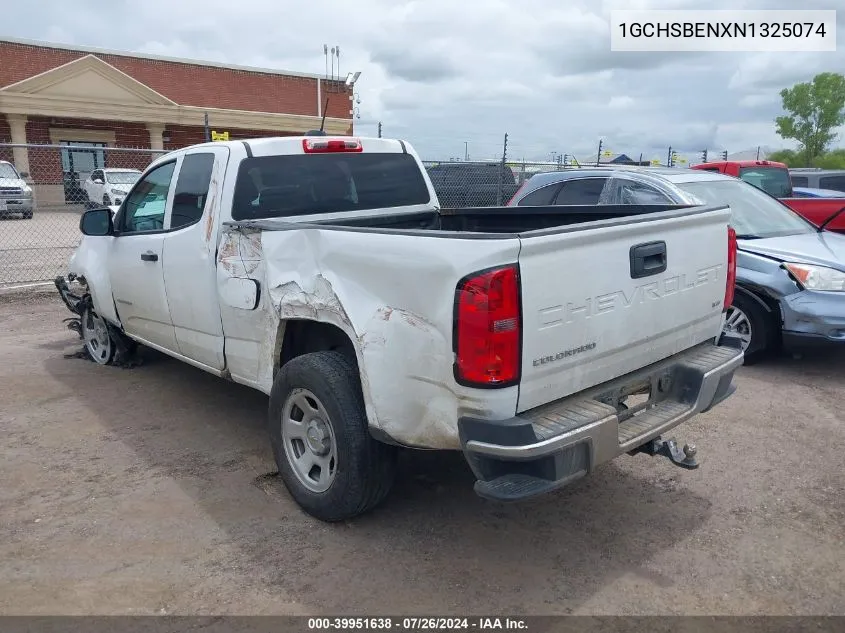 1GCHSBENXN1325074 2022 Chevrolet Colorado 2Wd Long Box Wt