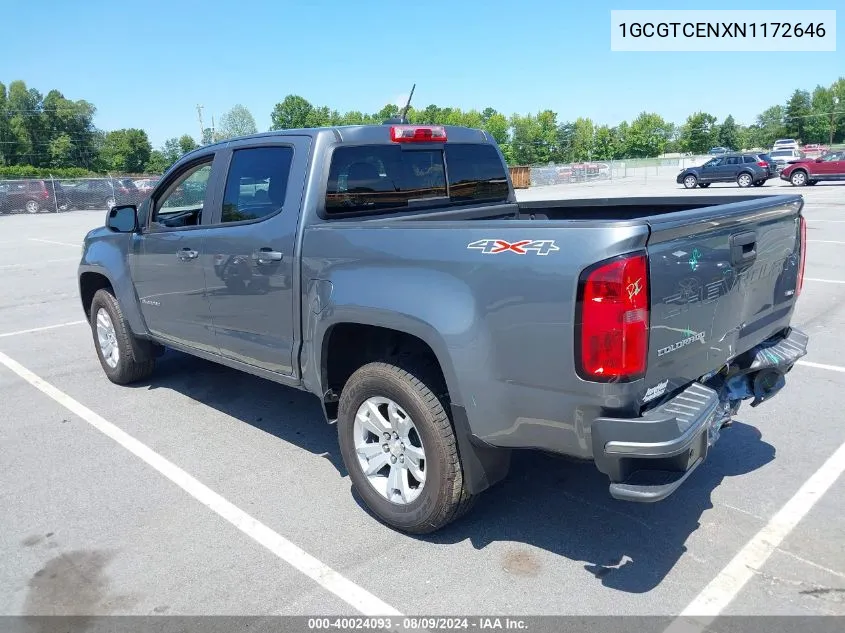 1GCGTCENXN1172646 2022 Chevrolet Colorado 4Wd Short Box Lt