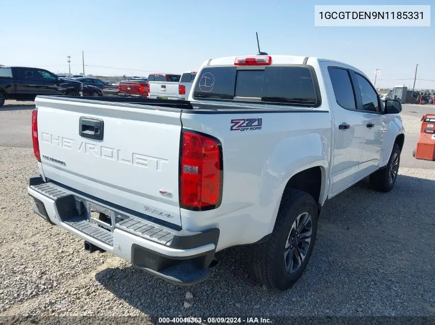 2022 Chevrolet Colorado 4Wd Short Box Z71 VIN: 1GCGTDEN9N1185331 Lot: 40048363