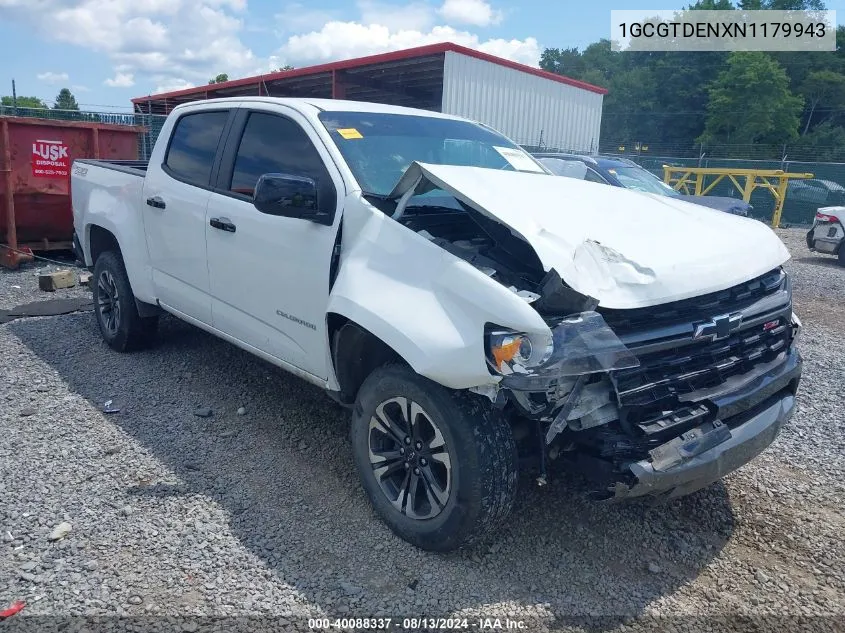 2022 Chevrolet Colorado 4Wd Short Box Z71 VIN: 1GCGTDENXN1179943 Lot: 40088337