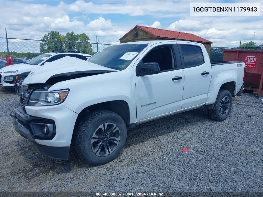 1GCGTDENXN1179943 2022 Chevrolet Colorado 4Wd Short Box Z71