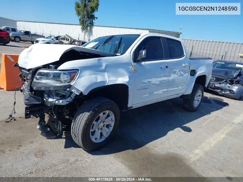 2022 Chevrolet Colorado 2Wd Short Box Lt VIN: 1GCGSCEN2N1248590 Lot: 40175828