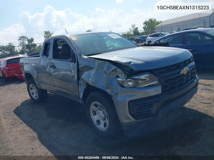 2022 Chevrolet Colorado 2Wd Long Box Wt VIN: 1GCHSBEAXN1315223 Lot: 40284459