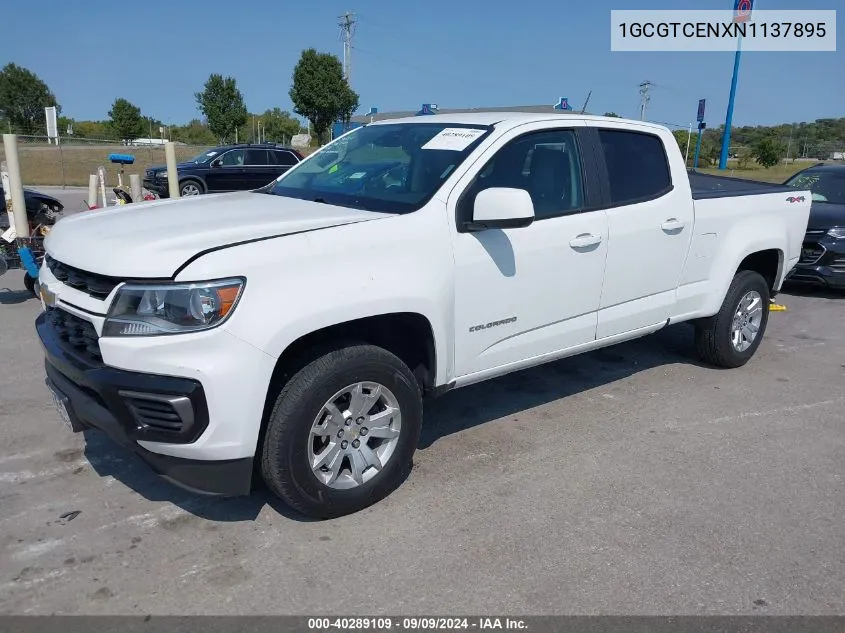 2022 Chevrolet Colorado 4Wd Long Box Lt VIN: 1GCGTCENXN1137895 Lot: 40289109