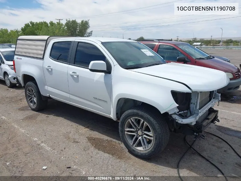 1GCGTBEN5N1190708 2022 Chevrolet Colorado 4Wd Short Box Wt