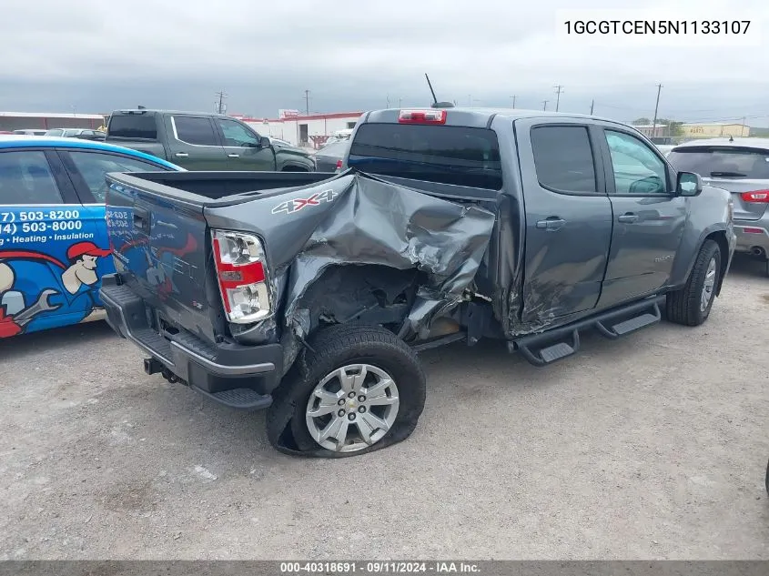 2022 Chevrolet Colorado 4Wd Short Box Lt VIN: 1GCGTCEN5N1133107 Lot: 40318691