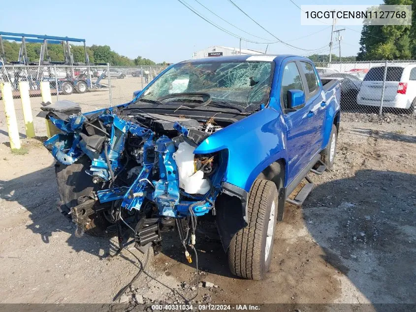 2022 Chevrolet Colorado Lt VIN: 1GCGTCEN8N1127768 Lot: 40331034