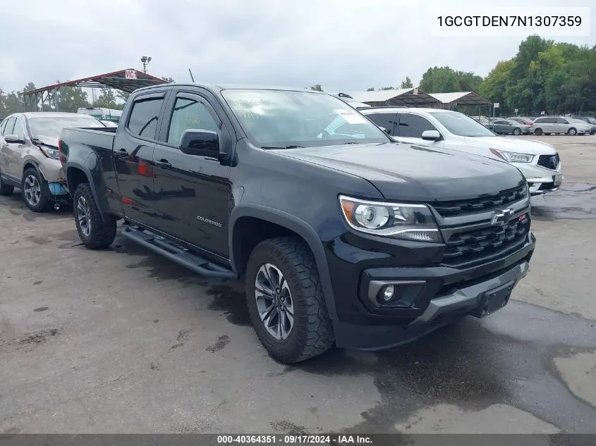 2022 Chevrolet Colorado 4Wd Long Box Z71 VIN: 1GCGTDEN7N1307359 Lot: 40364351