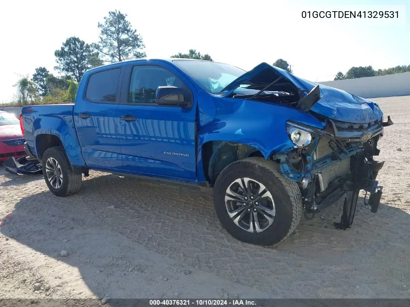 2022 Chevrolet Colorado 4Wd Short Box Z71 VIN: 01GCGTDEN41329531 Lot: 40376321